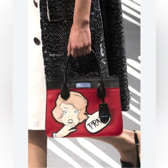 PRADA 2018 comic book themed bag purse tote - Picture 6 of 15